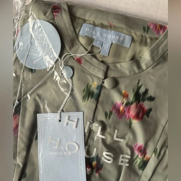 Hill House The Lucienne Dress In Sage Taffeta - Picture 9 of 11